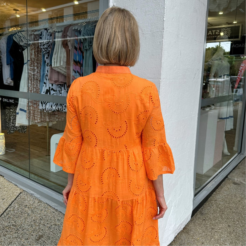 Boheme Lace Dress (Orange)