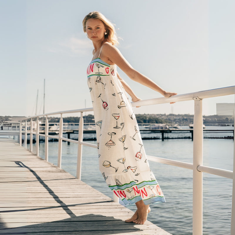 Another side view of the dress.