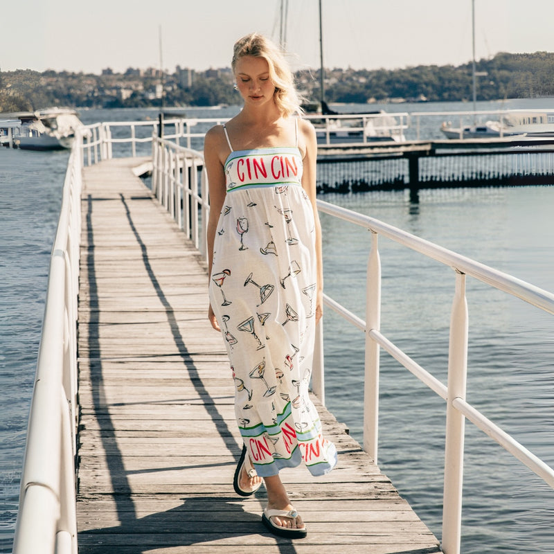 Our Cin Cin Maxi Dress is all manner of summer fun.