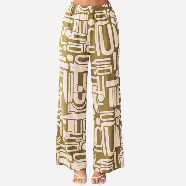 Marsheille Pants (Green/White)