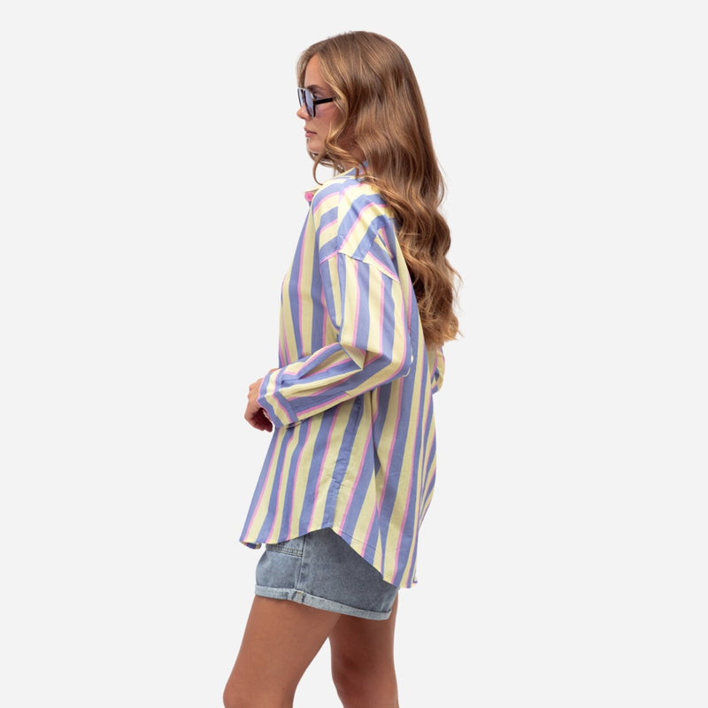 Renata Stripe Shirt (Yellow)