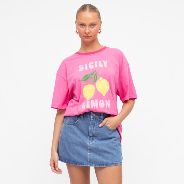 Sicily Lemon Tee (Pink)