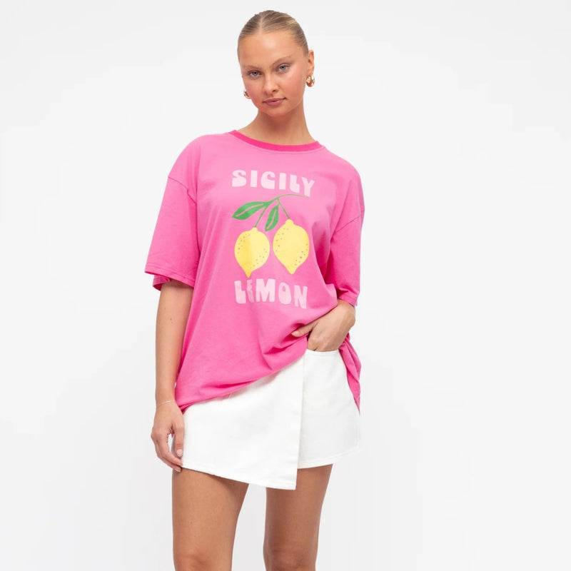 Sicily Lemon Tee (Pink)