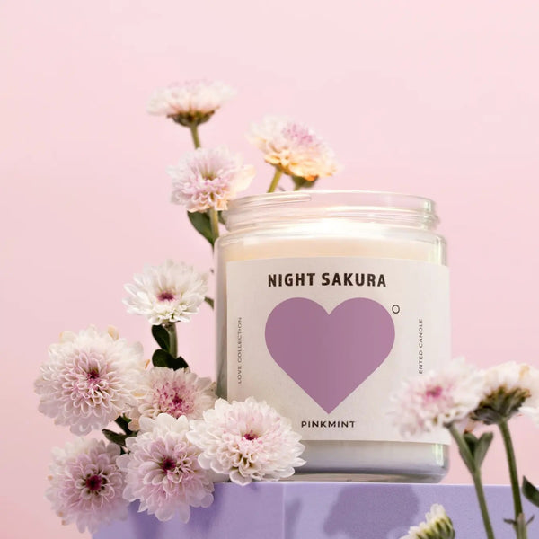 Night Sakura Soy Candle by Pink Mint.