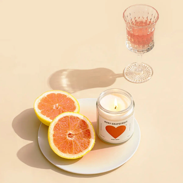 Ruby Grapefruit Soy Candle by Pink Mint