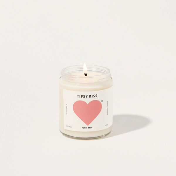 Pink Mint Tipsy Kiss Soy Candle
