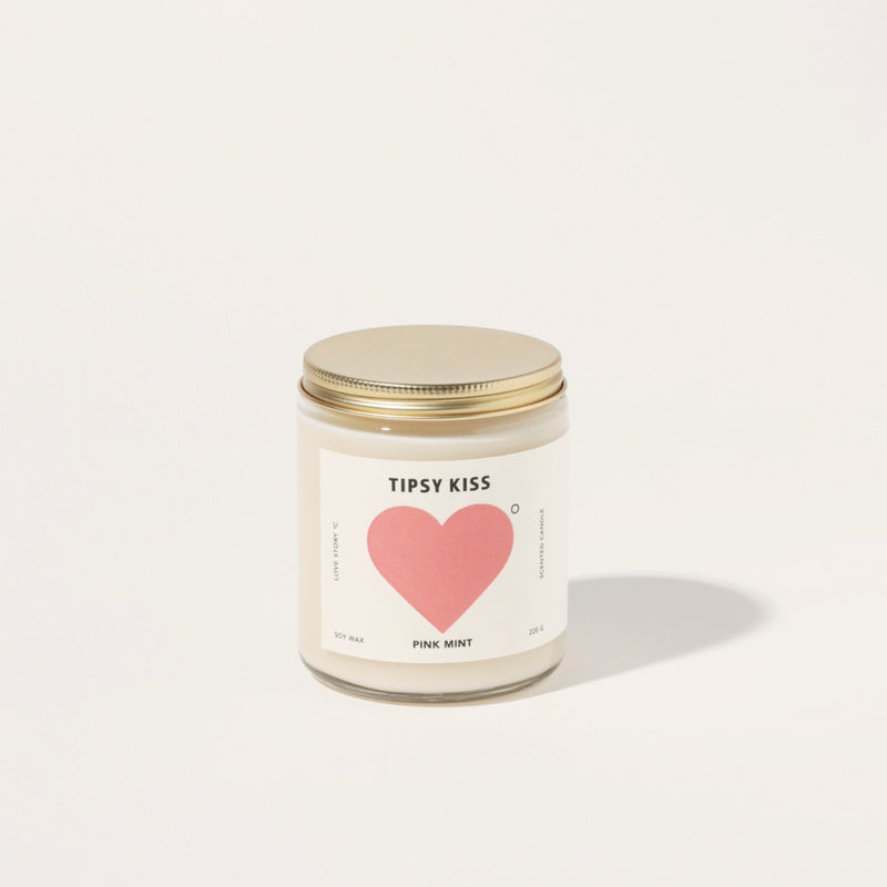 Pink Mint Tipsy Kiss Soy Candle