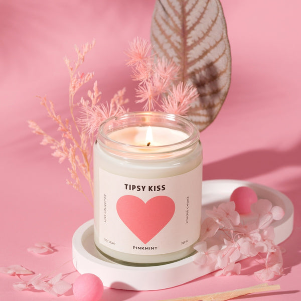 Pink Mint Tipsy Kiss Soy Candle