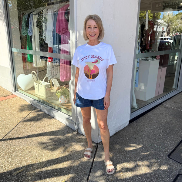 Spicy Margs Tee (White)