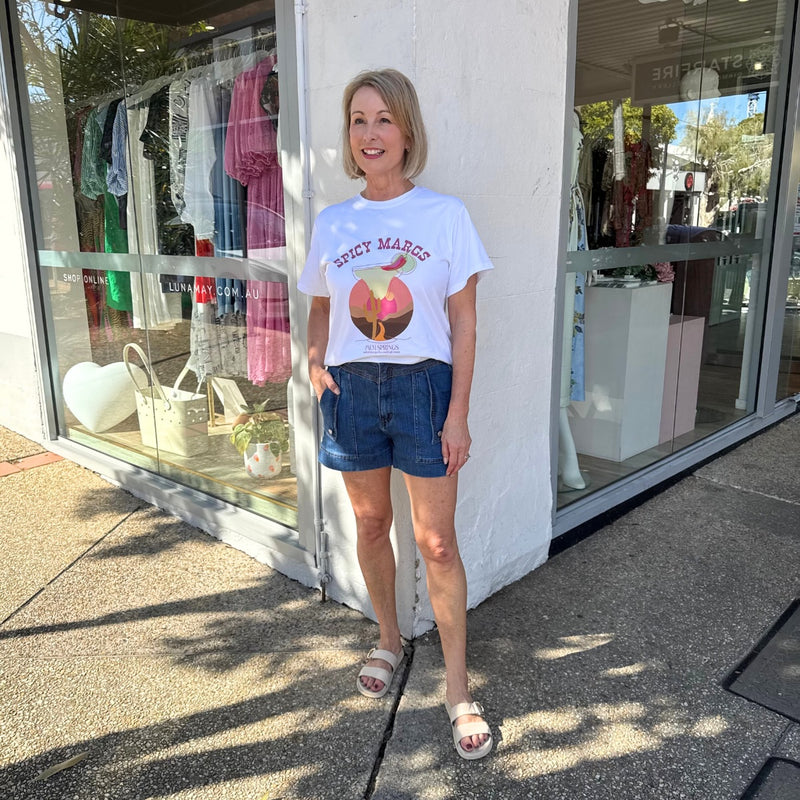 Spicy Margs Tee (White)