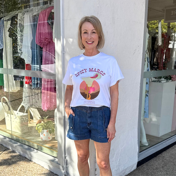Spicy Margs Tee (White)
