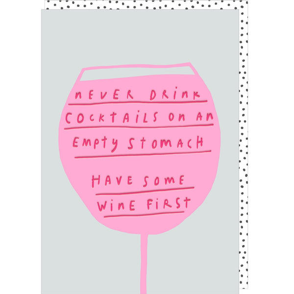 Rosie Made A Thing Pop Card - Wine First