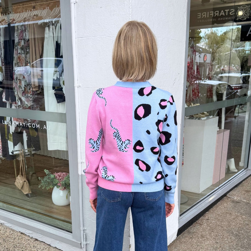 Back view of the cardigan