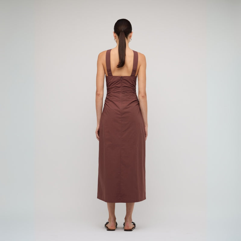 full length view of the back of the dress.