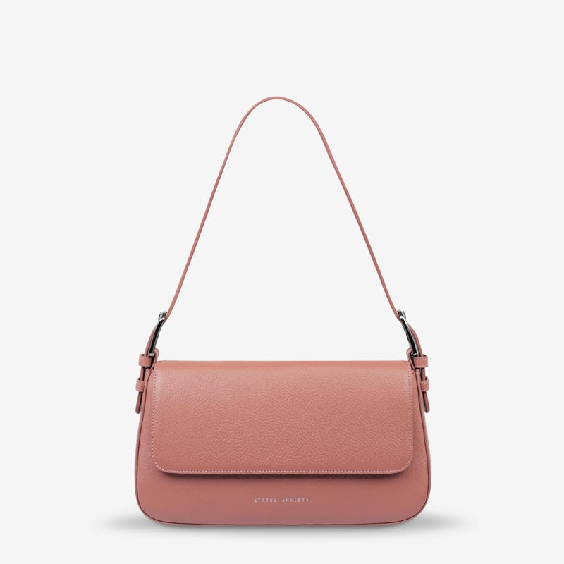 Status Anxiety Figure You Out Leather Bag (Dusty Rose)