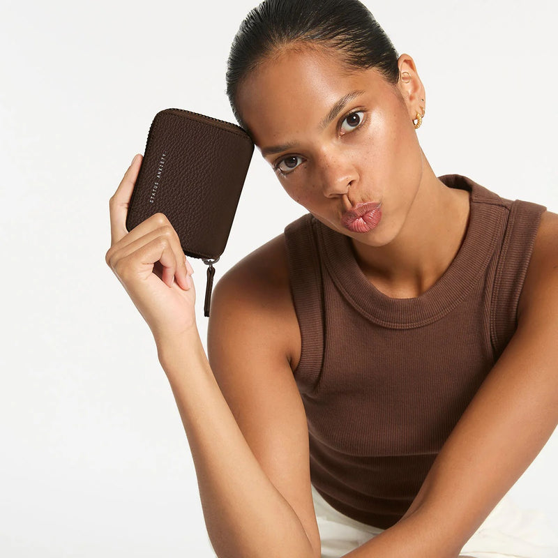 Status Anxiety Wayward Leather Wallet (Cocoa)