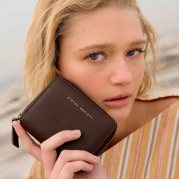 Status Anxiety Wayward Leather Wallet (Cocoa)