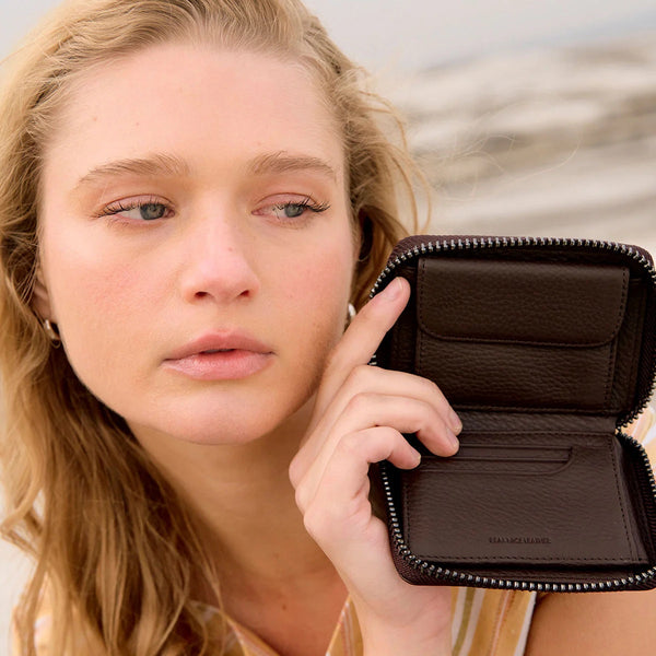 Status Anxiety Wayward Leather Wallet (Cocoa)