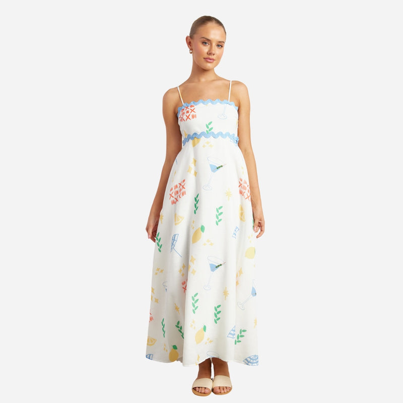 Halcyon Maxi Dress (Multi)