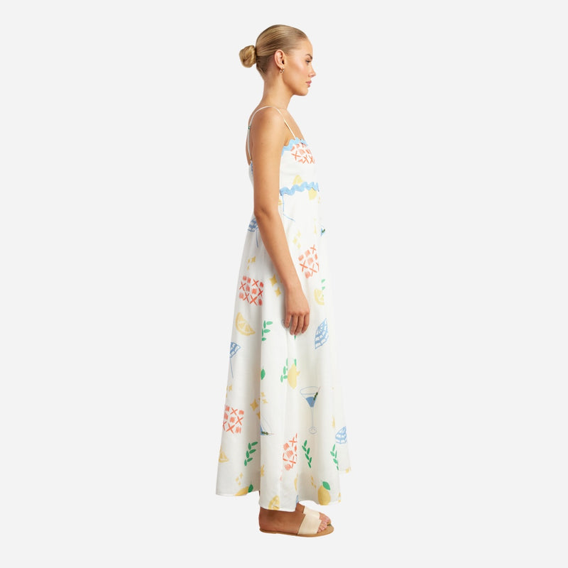 Halcyon Maxi Dress (Multi)