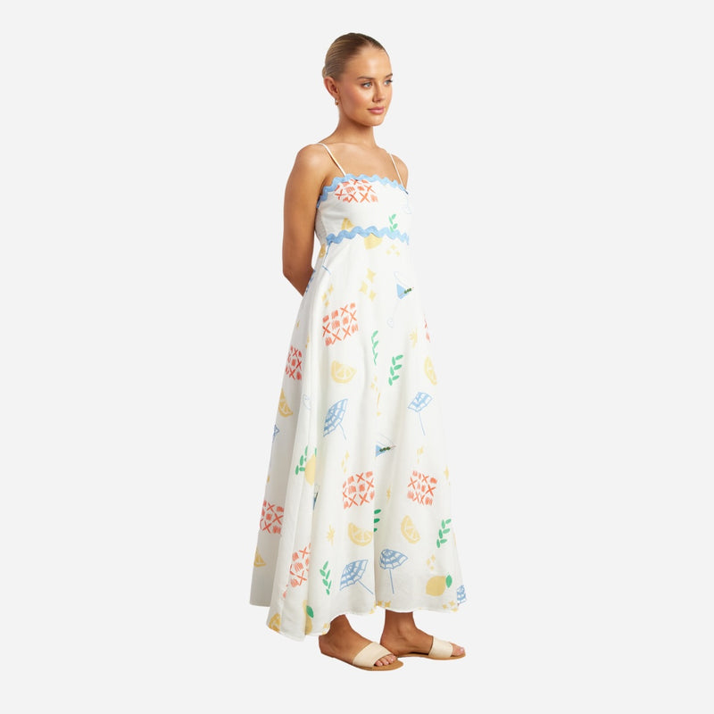 Halcyon Maxi Dress (Multi)