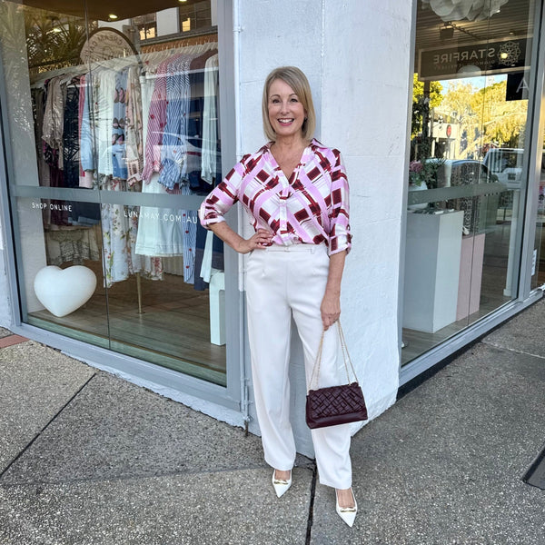 Our the gorgeous Mirren Shirt with our Zoe Pants.