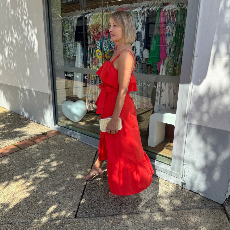 Side view of the dress.