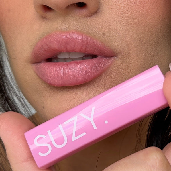 Close up of the lipstick and the packaging.