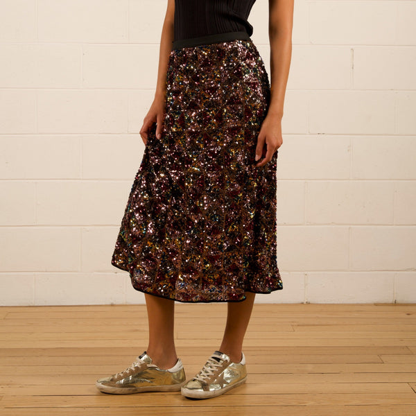 The Others Remi Sequin Skirt (Aztec)