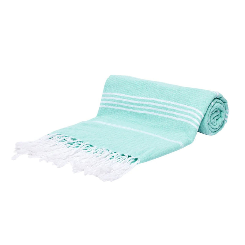 Aquamarine Breeze Thin Turkish Beach Towel