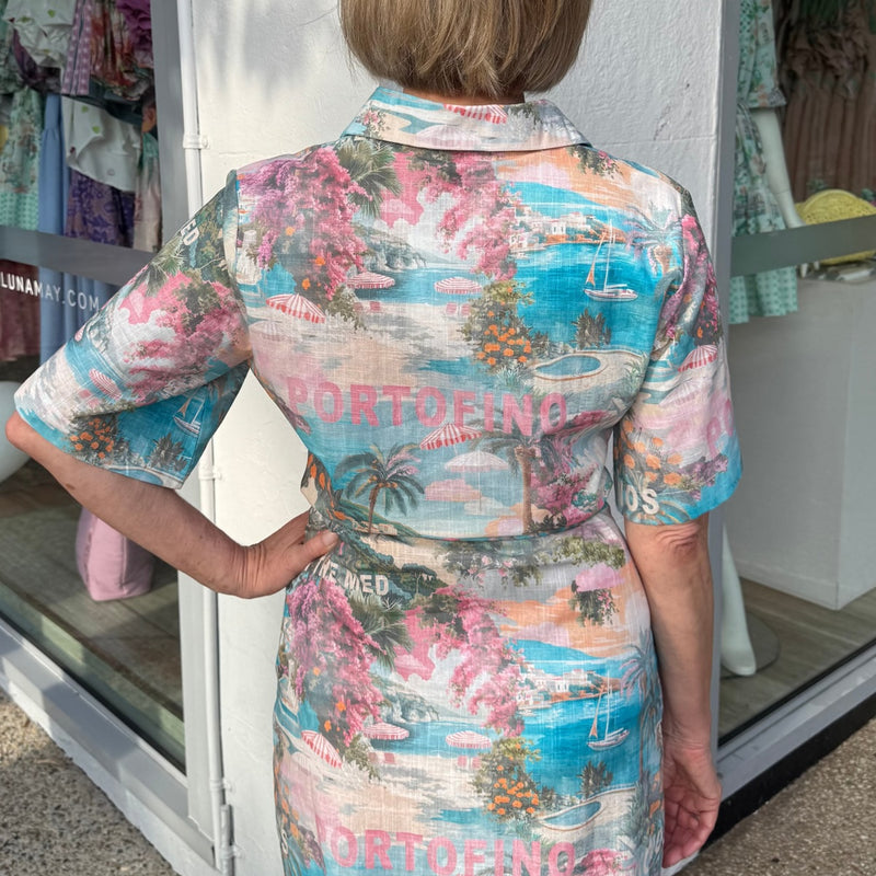 Bora Bora Shirt Dress (Summer on the Med)