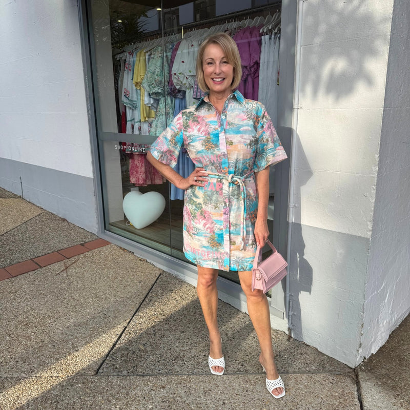 Bora Bora Shirt Dress (Summer on the Med)