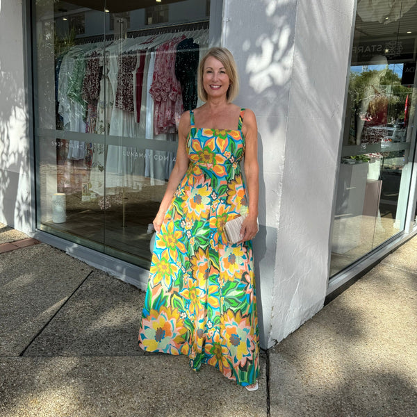 Milan Floral Maxi Dress (Flower Bomb)