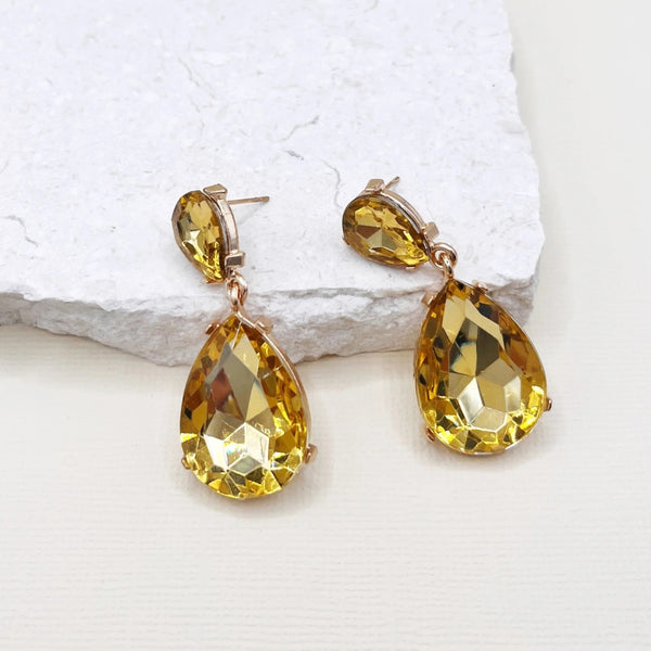 Amelia Jewel Earrings (Topaz)