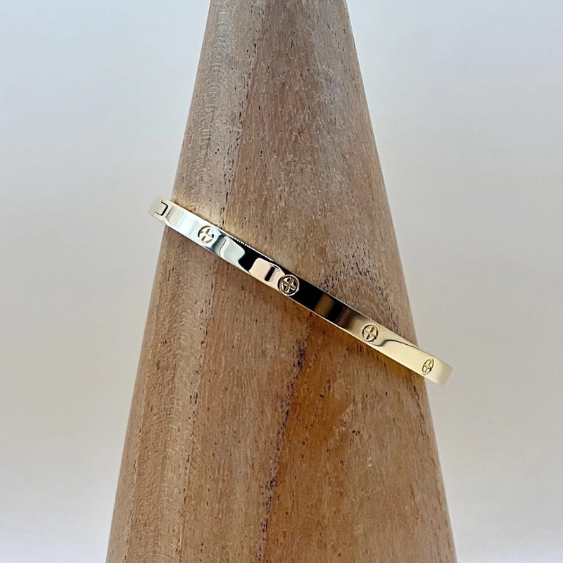 Love Bangle 4mm (Gold)