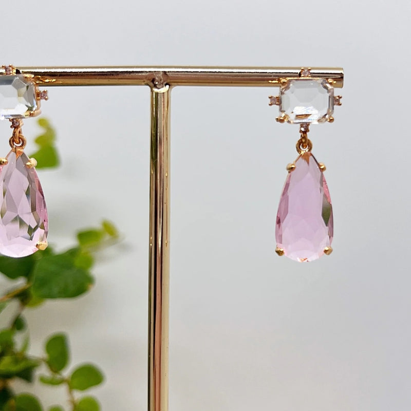 Margot Jewel Earrings (Pink)