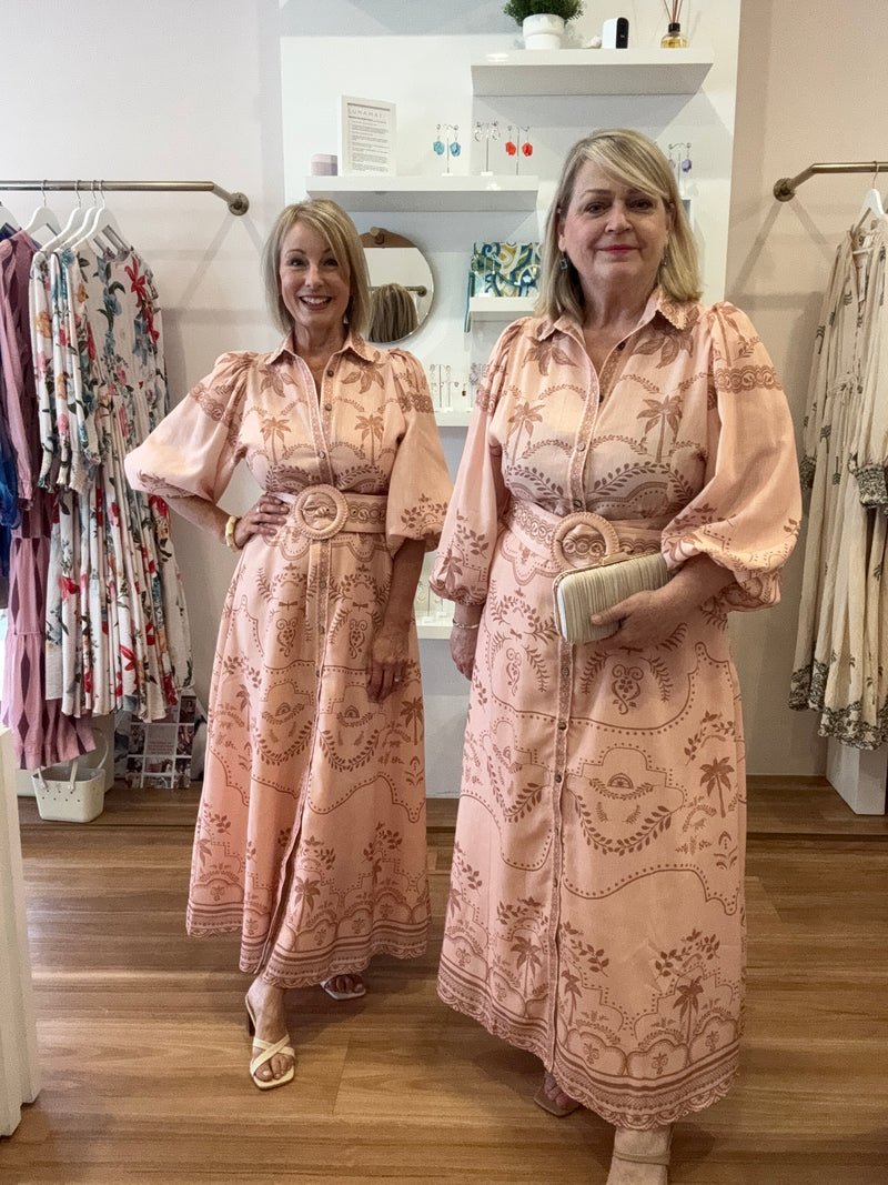 Xander Maxi Dress (Peach)