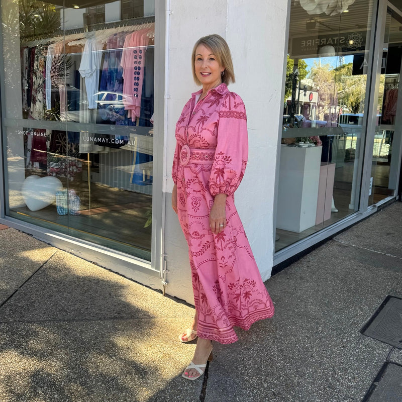 Xander Maxi Dress (Pink)