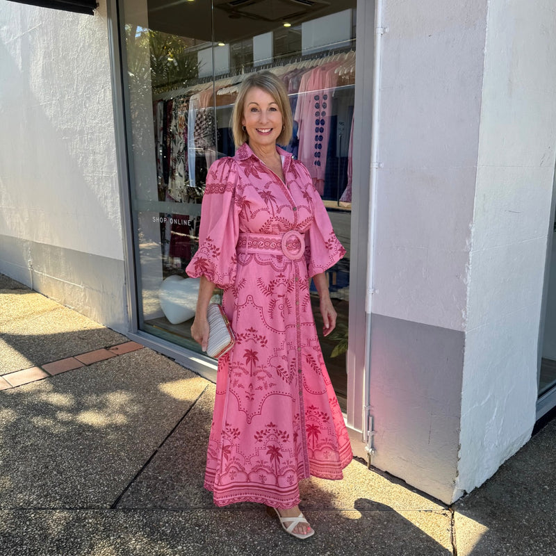 Xander Maxi Dress (Pink)