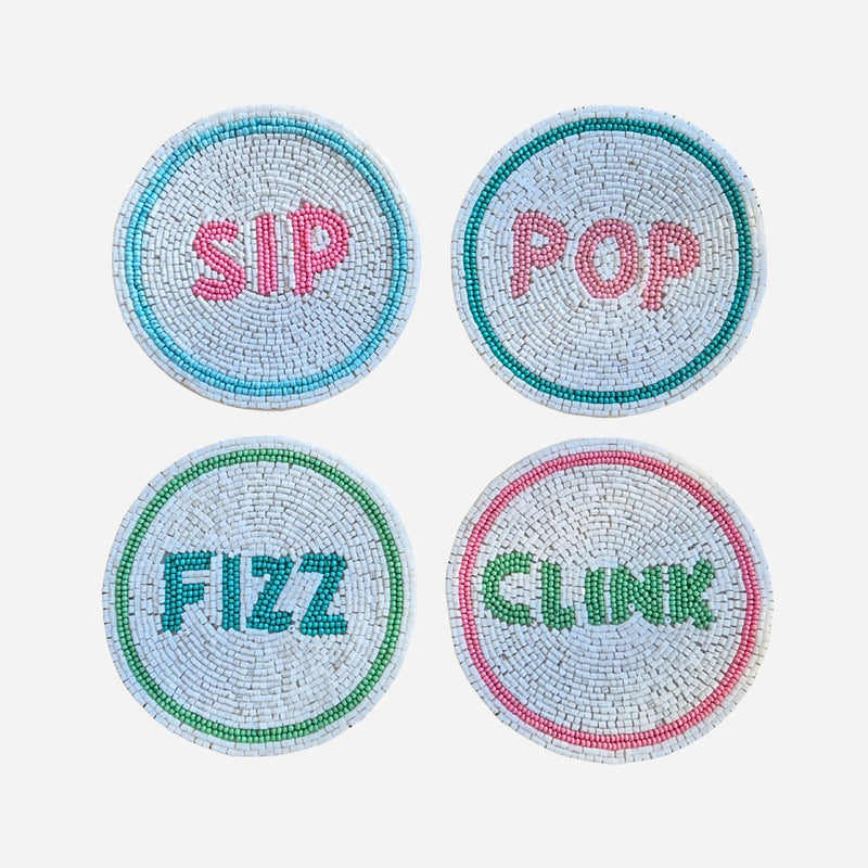 Beaded Coaster Set (Sip Pop)