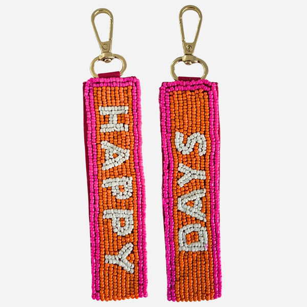 Our Beaded Happy Days Key Chain.