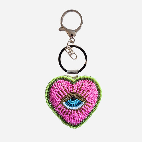 This colourful key chain is an easy way to locate your keys.