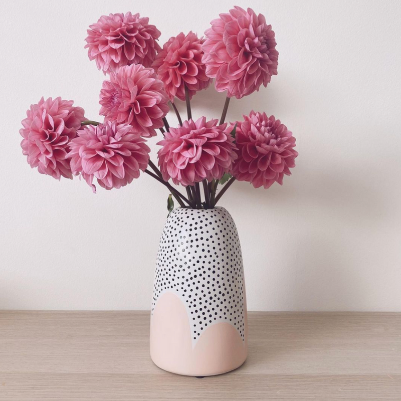 Hello Lola Tapered Vase (Peach Poppy)
