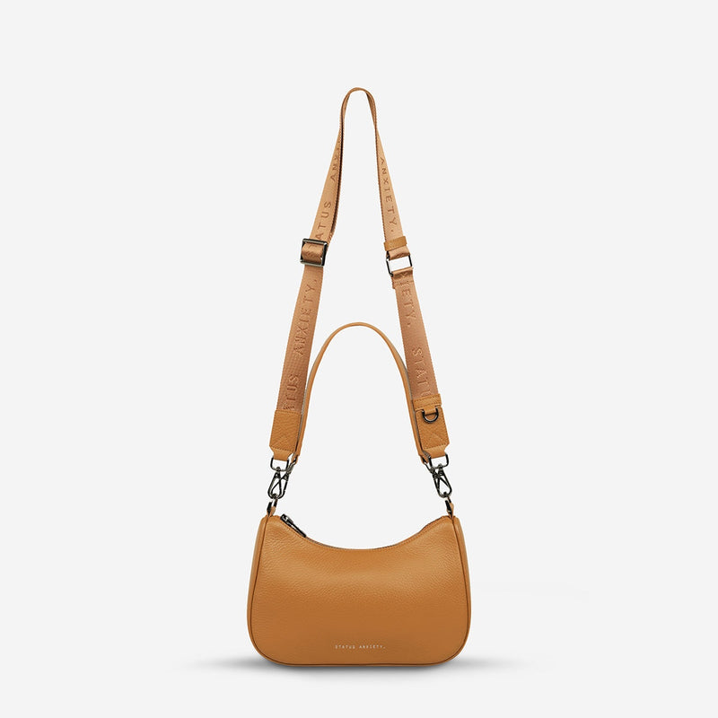 Status Anxiety Look Both Ways Leather Bag (Tan)