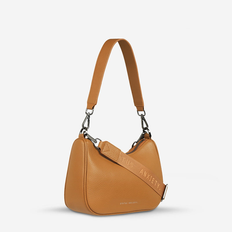 Status Anxiety Look Both Ways Leather Bag (Tan)